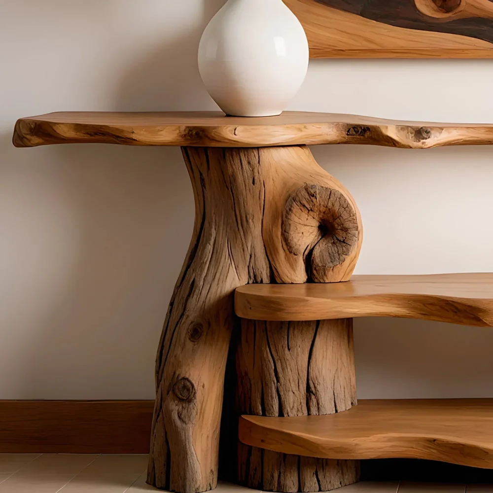 Handcrafted Hall Table Solid Timber Build - Image 3