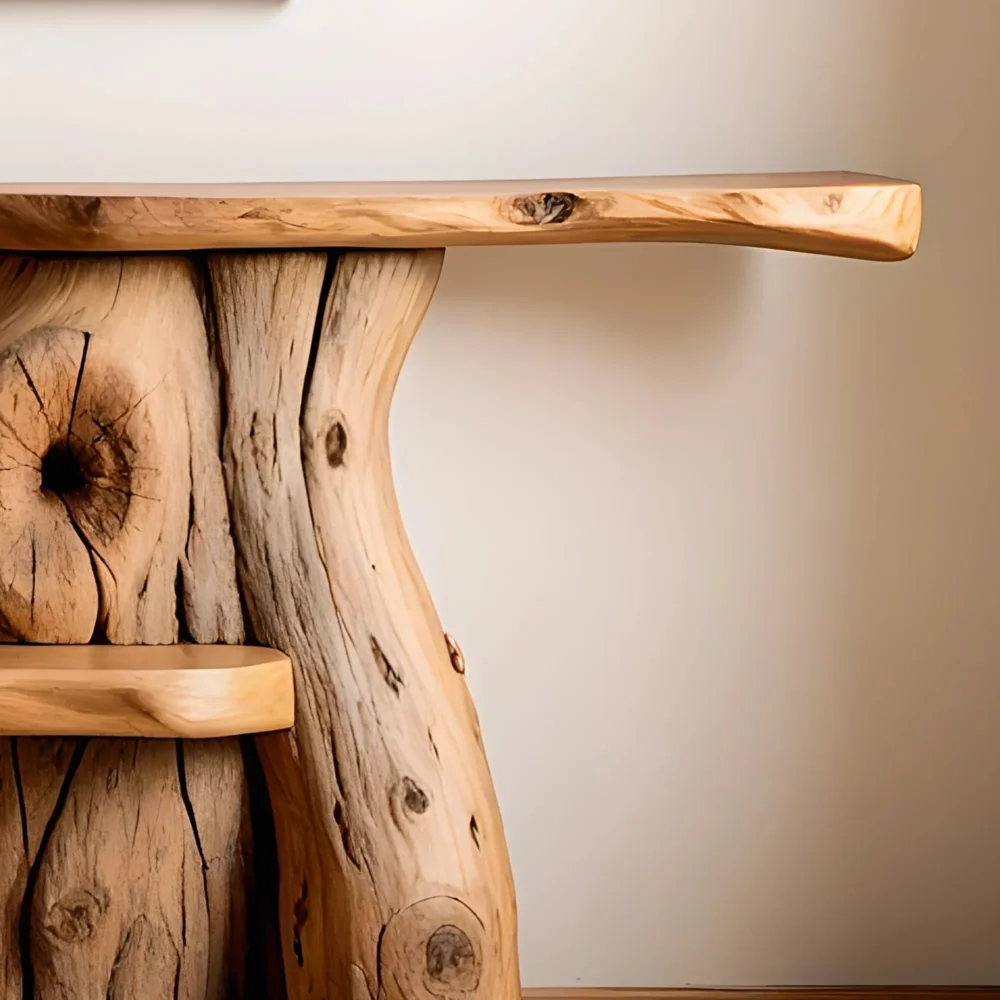 Handcrafted Hall Table Solid Timber Build - Image 4