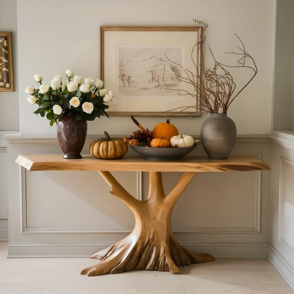 Premium Solid Timber Console Elegant Focal Piece