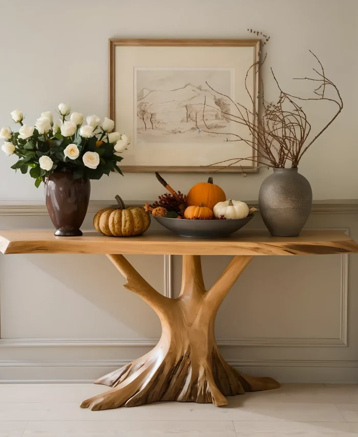 Premium Solid Timber Console Elegant Focal Piece