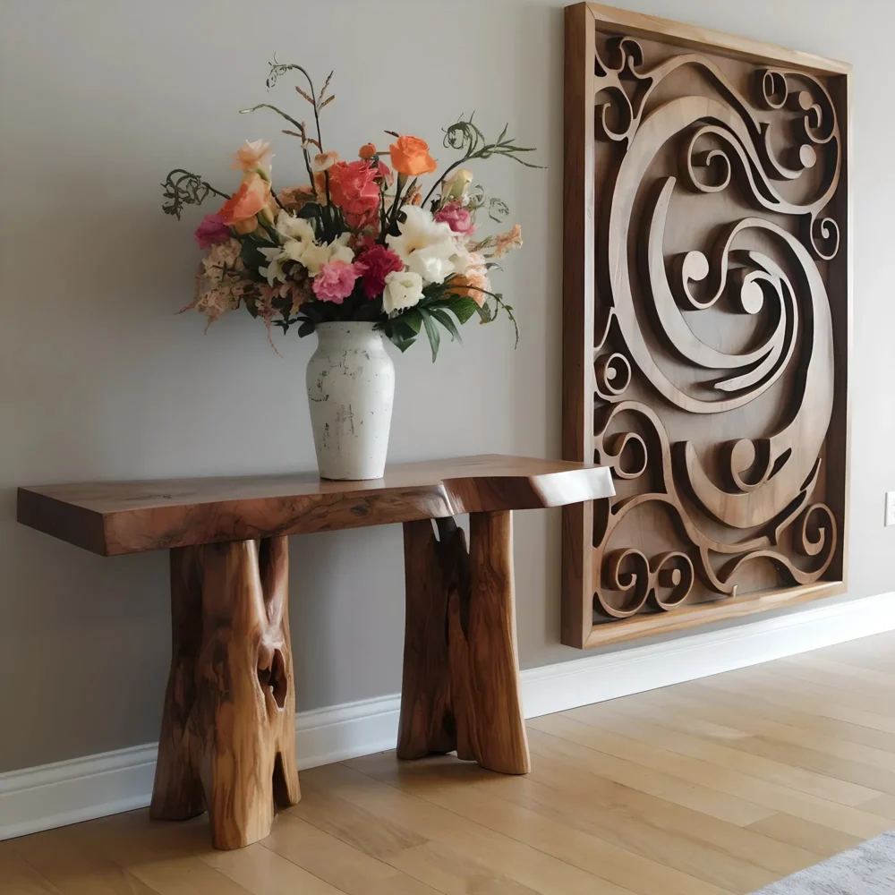 Slim Entryway Console Space Saving Design For Small Rooms
