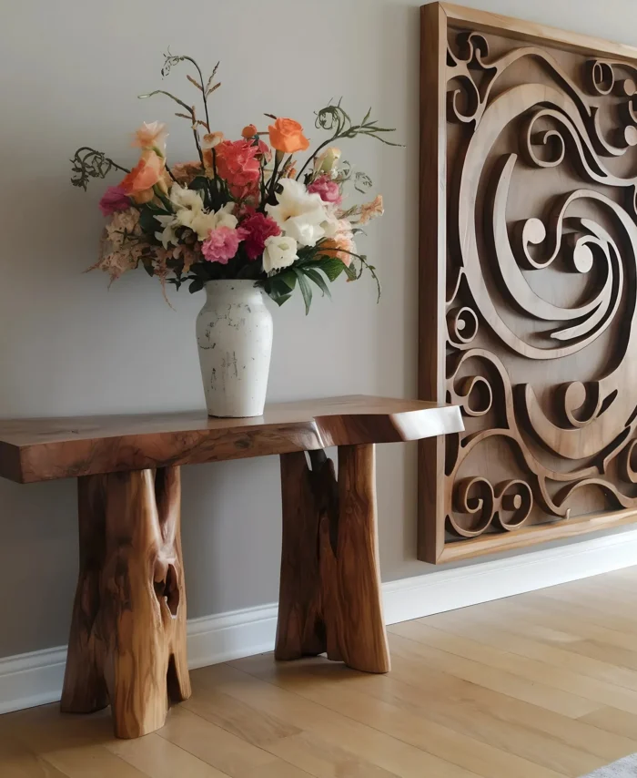 Slim Entryway Console Space Saving Design For Small Rooms